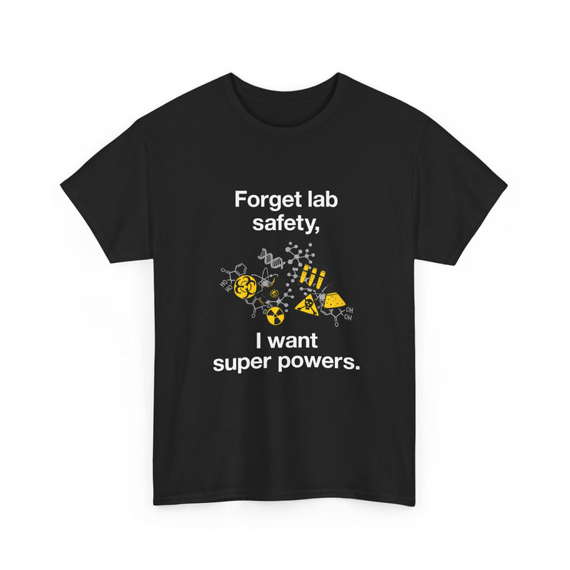 Superpower Lab Science T-Shirt, Geek T-Shirt, Nerd Shirt, Chemistry Humor Tee, Science Lover Gift, Geeky Science Art Shirt, STEM Enthusiast