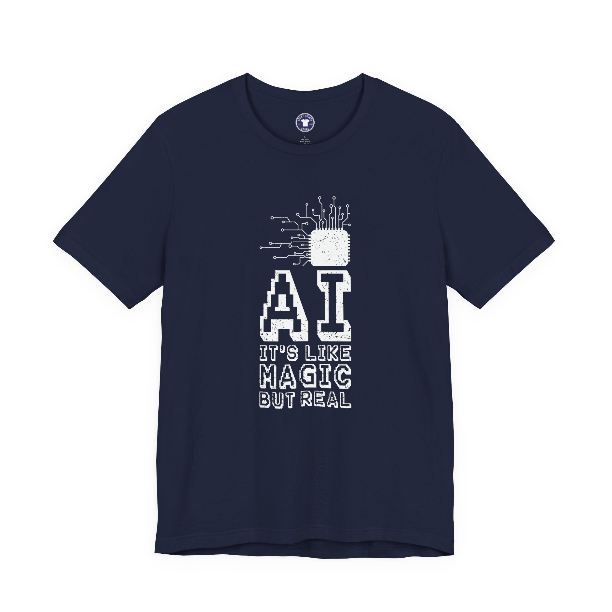 AI Like Magic But Real - Premium Unisex Crewneck T-Shirt