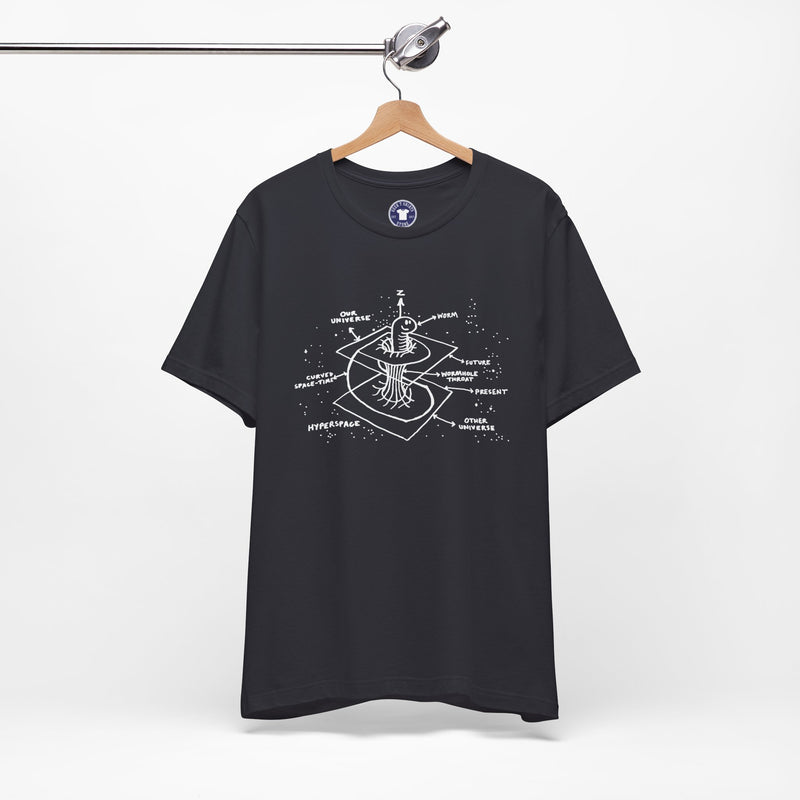 Time Warp Physics Wormhole - Premium Unisex Crewneck T-Shirt