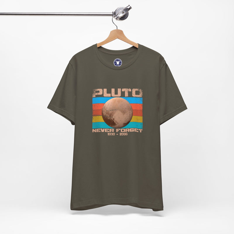 Pluto Never Forget - Geek Shirt - Funny Science Shirt - Premium Unisex Crewneck T-Shirt