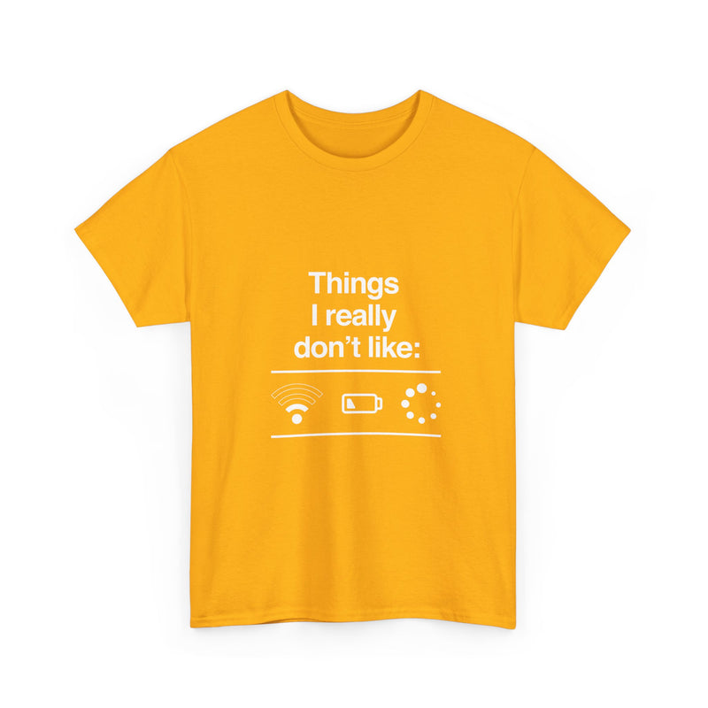 Funny Geek T-Shirt, Nerd Shirt, Tech Humor Tee, WiFi Battery Loading Joke Top, Geek Gift Present, Internet Meme Shirt, Sarcastic Humor Tee