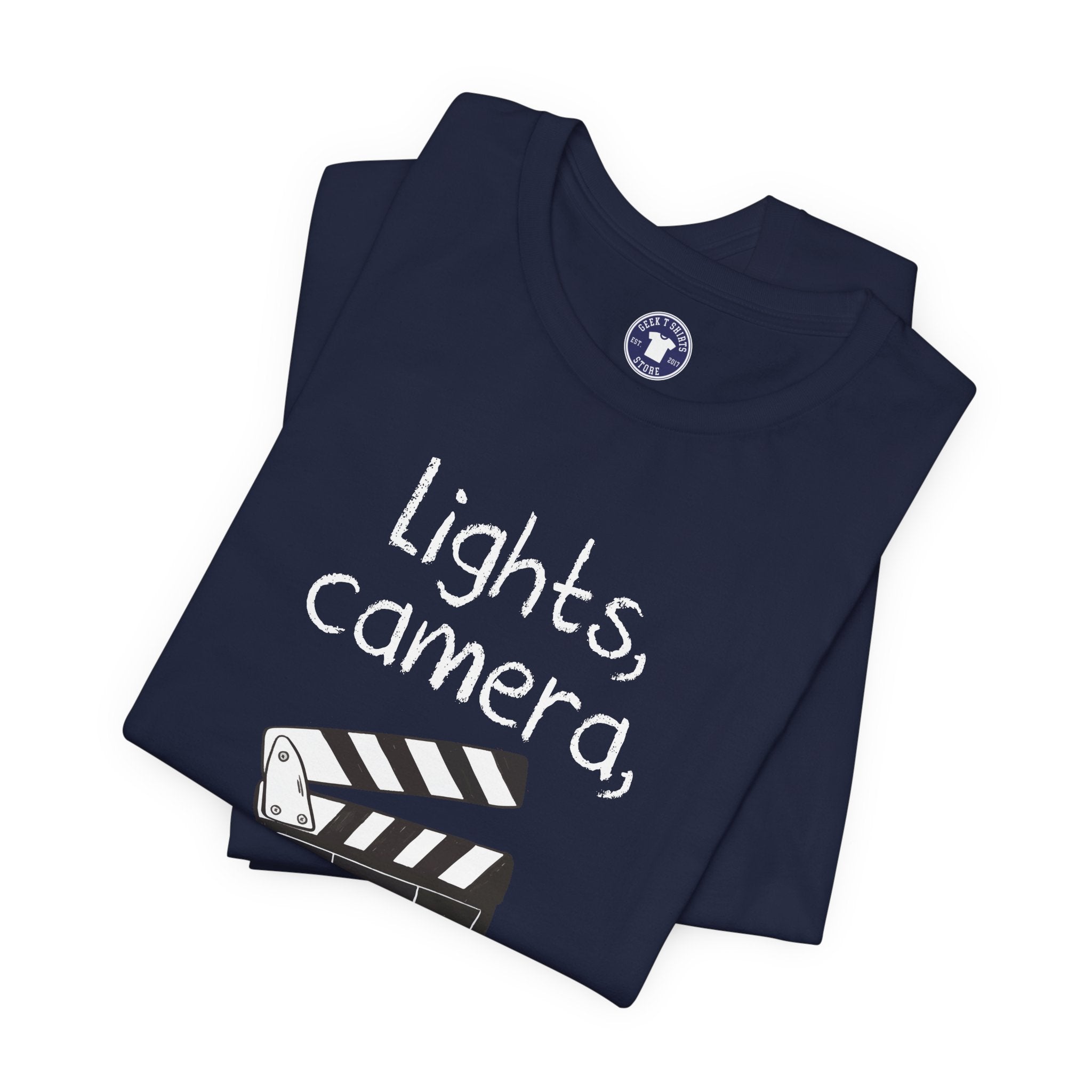 Lights Camera Action - Premium Unisex Crewneck T-Shirt