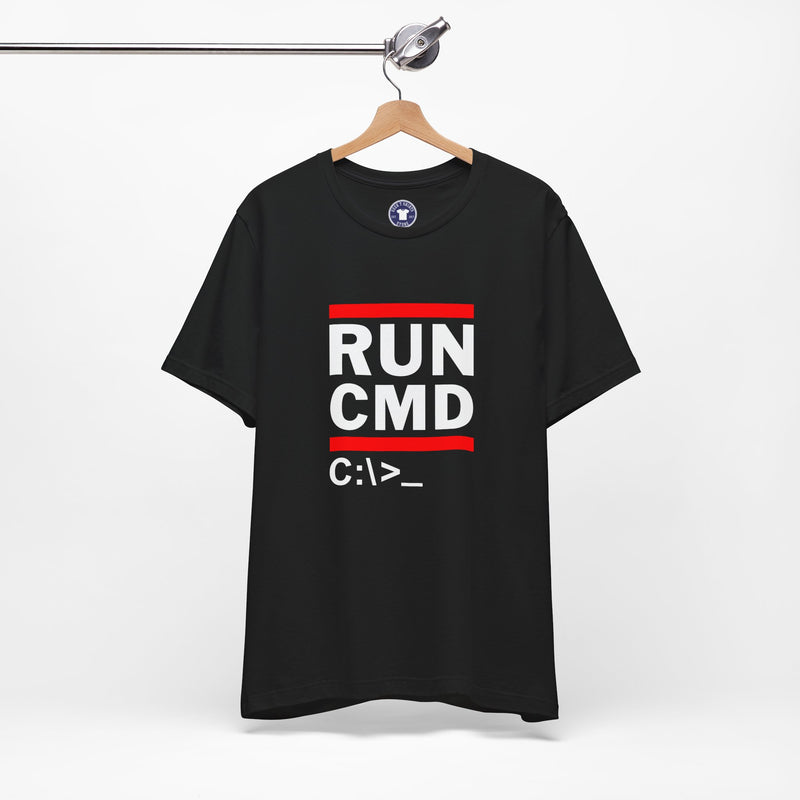 Run CMD C - IT Shirt - Funny Coder Shirt - MS-Dos - Premium Unisex Crewneck T-shirt