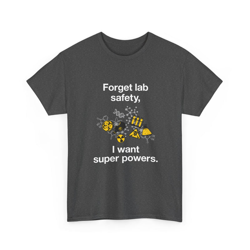 Superpower Lab Science T-Shirt, Geek T-Shirt, Nerd Shirt, Chemistry Humor Tee, Science Lover Gift, Geeky Science Art Shirt, STEM Enthusiast