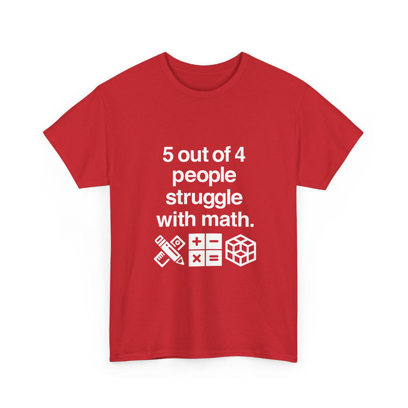 Funny Math Humor T-Shirt, Geek T-Shirt, Nerd Shirt, Math Joke Tee, STEM Gift, Geeky Apparel, Math Struggle Laugh, Puzzle Lover Shirt