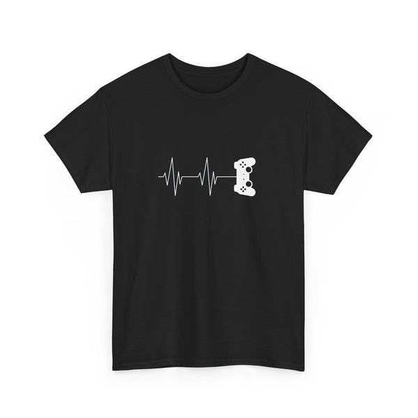 Heartbeat Video Game Controller T-Shirt, Gamer Shirt, Geek T-Shirt, Nerd Shirt, Video Game Lover Gift, Gaming Pulse Tee, Fun Gamer Apparel