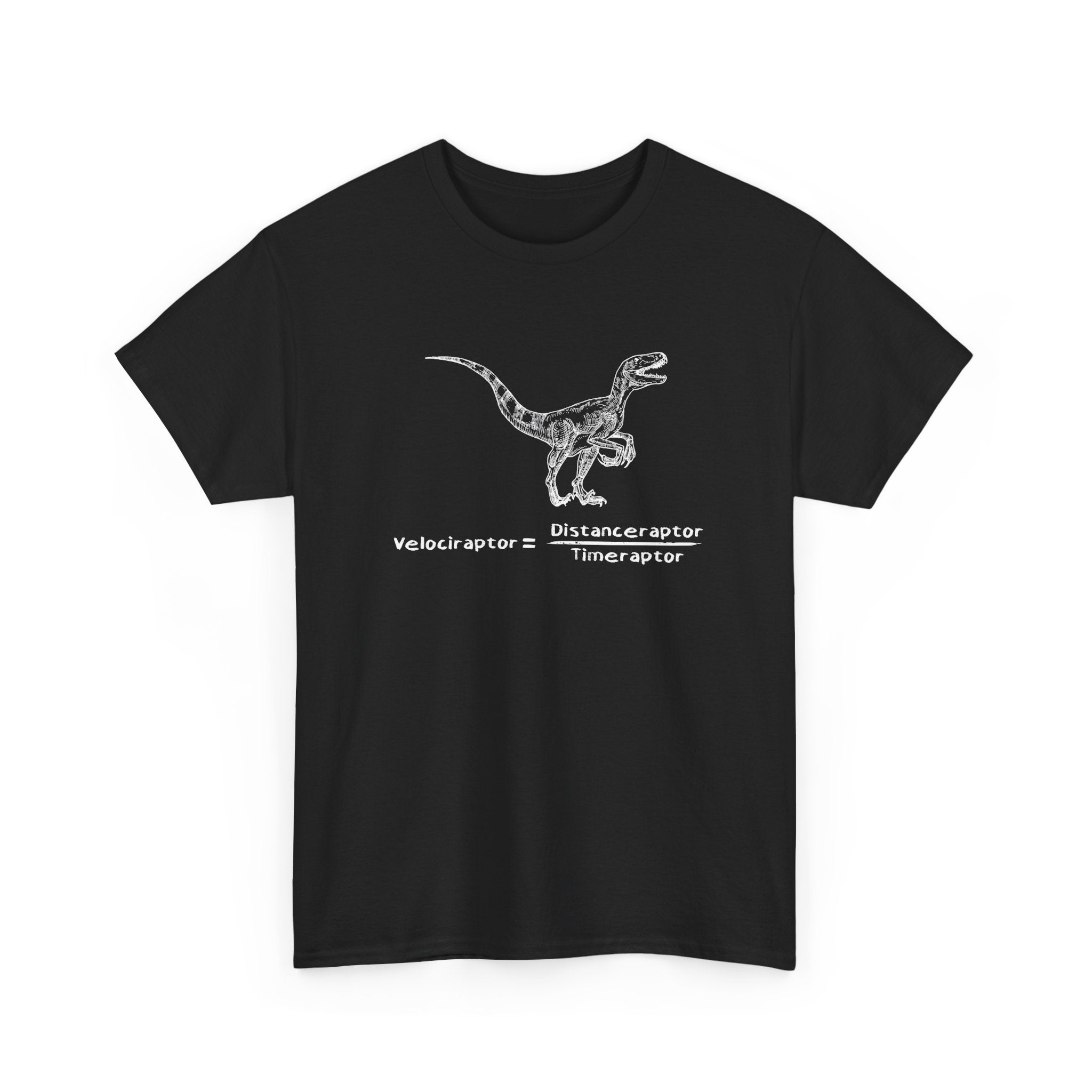 Raptor Speed Equation - Science Physics Geek - Regular Unisex Crewneck T-Shirt