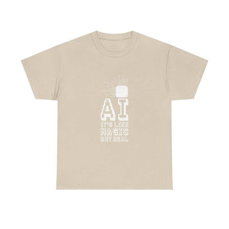 AI Magic T-Shirt, Circuit Tech Tee, Geek T-Shirt, Nerd Shirt, Futuristic Design, Innovation Gift, Science Apparel, Tech Humor Shirt
