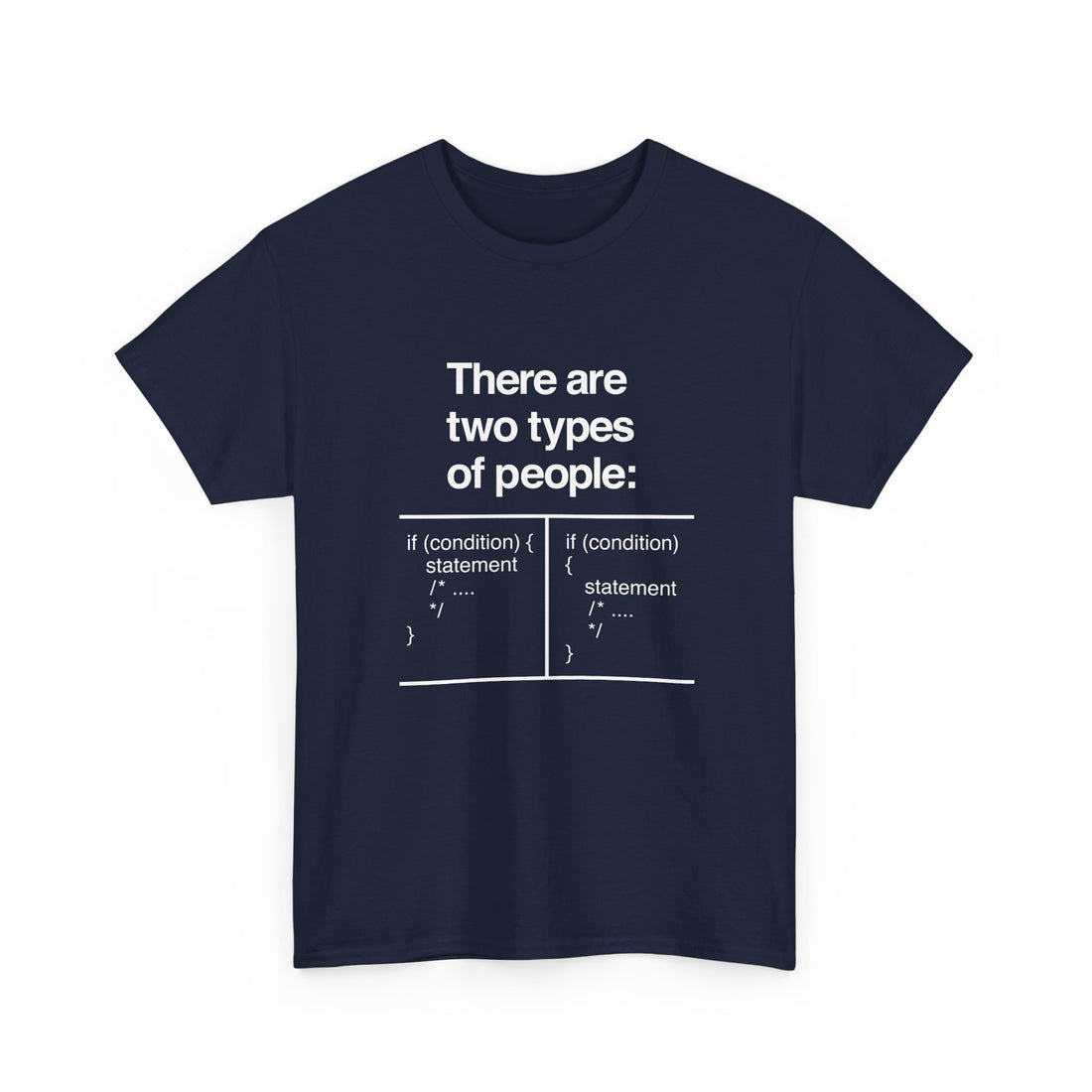 There Are Two Types Of People - Code Shirt - Regular Unisex Crewneck T-Shirt