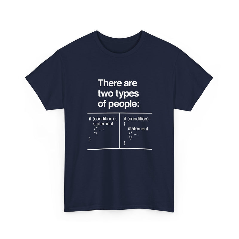 There Are Two Types Of People - Code Shirt - Regular Unisex Crewneck T-Shirt