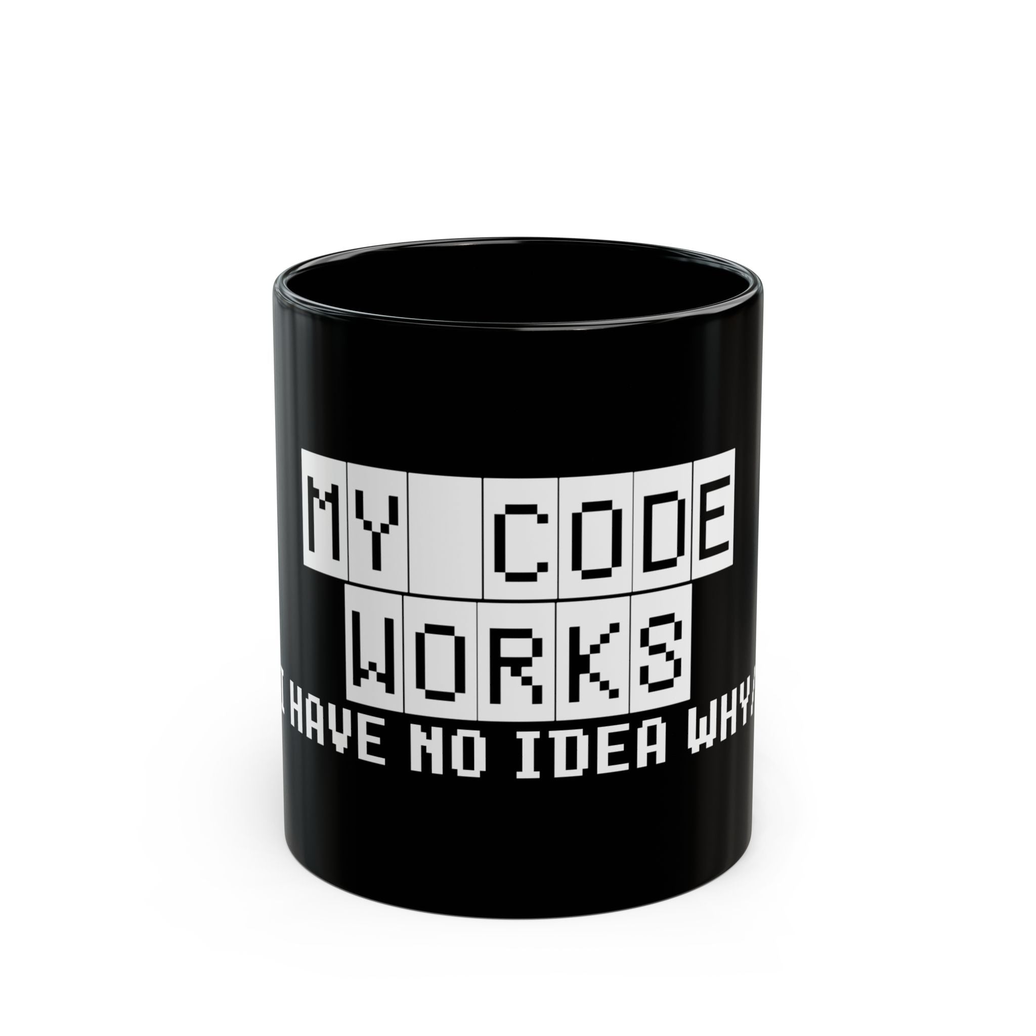 My Code Works - Black Glossy Mug