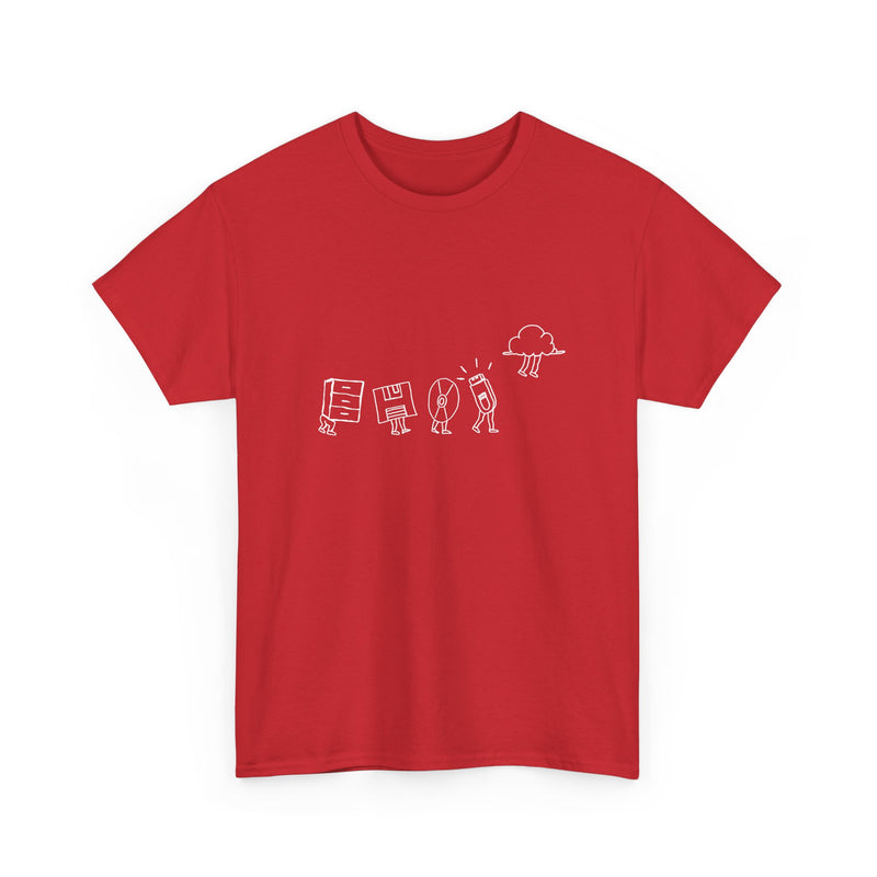 Computer Storage Evolution Cloud - It Coding - Regular Unisex Crewneck T-Shirt