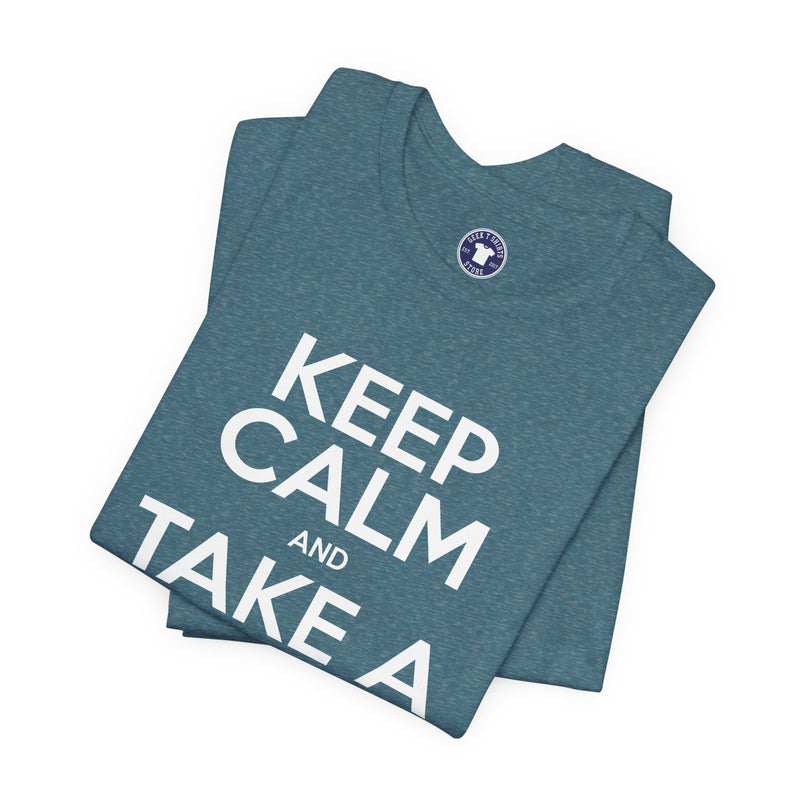 Keep Calm And Take A Break - Computer Shirt - Premium Unisex Crewneck T-Shirt