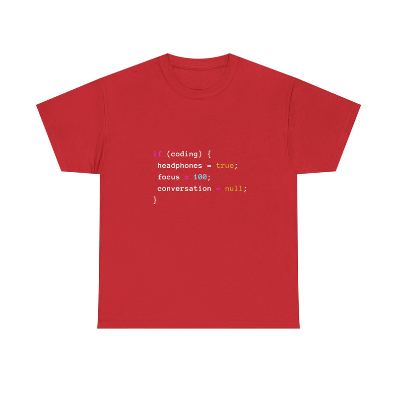 Coding Humor T-Shirt, Programmer Gift Tee, Geek T-Shirt, Nerd Shirt, Tech Lover Apparel, Developer Humor Shirt, Coder Present, Focus Tee