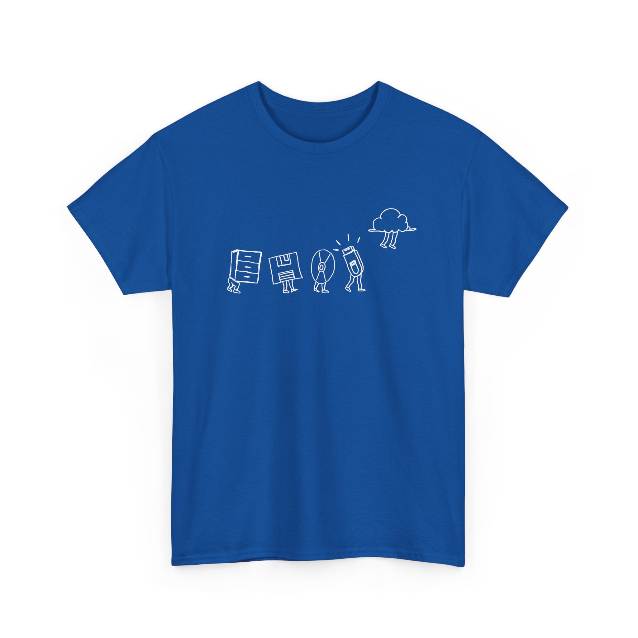 Computer Storage Evolution Cloud - It Coding -  Unisex Crewneck T-Shirt