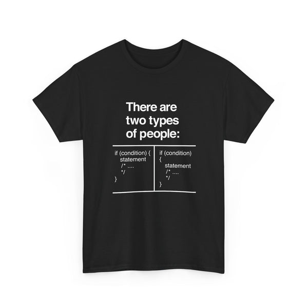 There Are Two Types of People T-Shirt, Funny Coding Tee, Programmer Gift, Geek T-Shirt, Nerd Shirt, Software Developer Humor Tee, Coder Gift