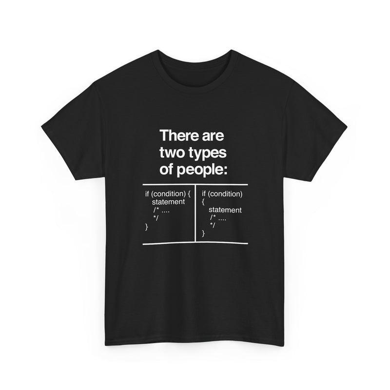 There Are Two Types Of People - Code Shirt - Regular Unisex Crewneck T-Shirt