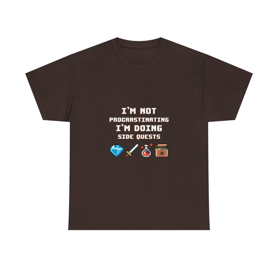 I'm Not Procrastinating T-Shirt, Gamer Tee, Side Quest Shirt, Geek T-Shirt, Nerd Shirt, Video Game Humor, Pixel Art Gift, Casual Wear