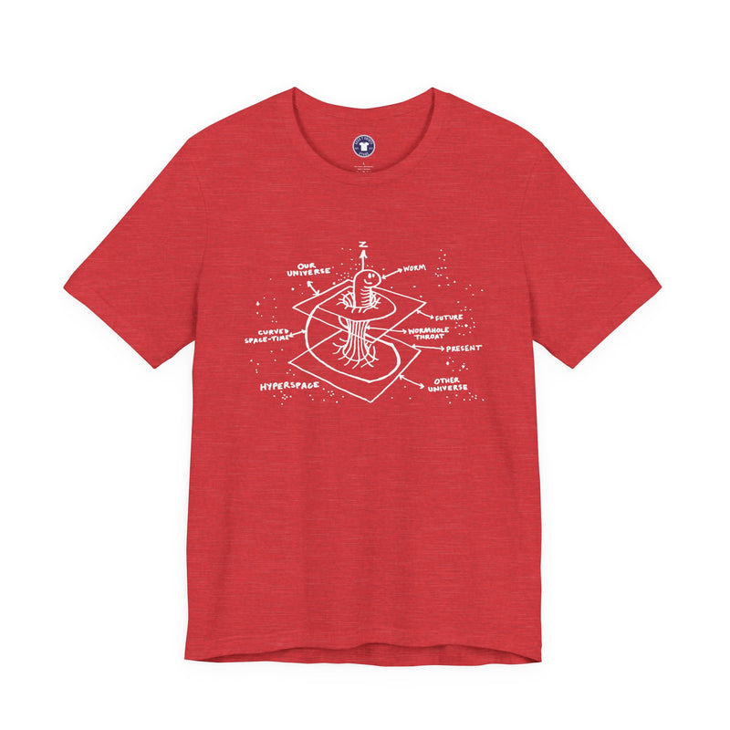 Time Warp Physics Wormhole - Premium Unisex Crewneck T-Shirt