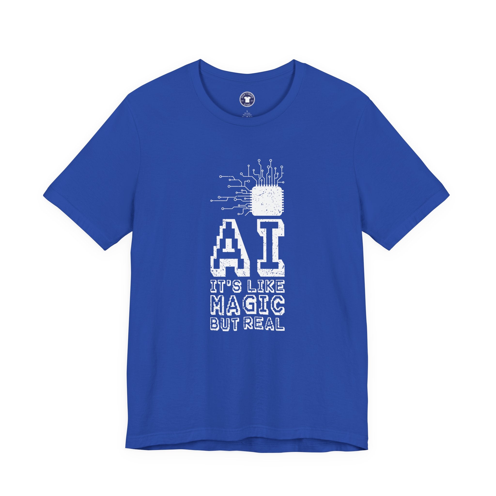 AI Like Magic But Real - Premium Unisex Crewneck T-Shirt