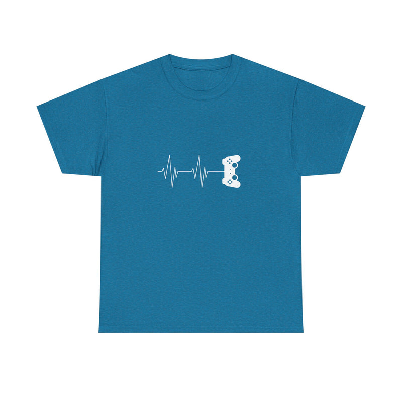 Heartbeat Video Game Controller T-Shirt, Gamer Shirt, Geek T-Shirt, Nerd Shirt, Video Game Lover Gift, Gaming Pulse Tee, Fun Gamer Apparel