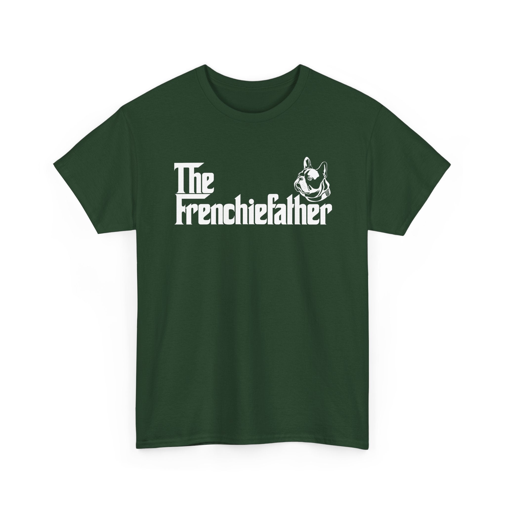 Funny French Bulldog Shirt The Frenchiefather Dog Dad Gift - Unisex Regular Crewneck T-Shirt