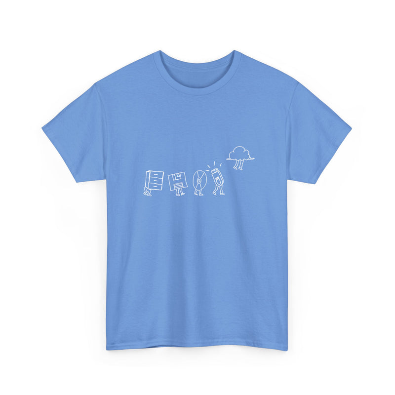 Computer Storage Evolution Cloud - It Coding - Regular Unisex Crewneck T-Shirt