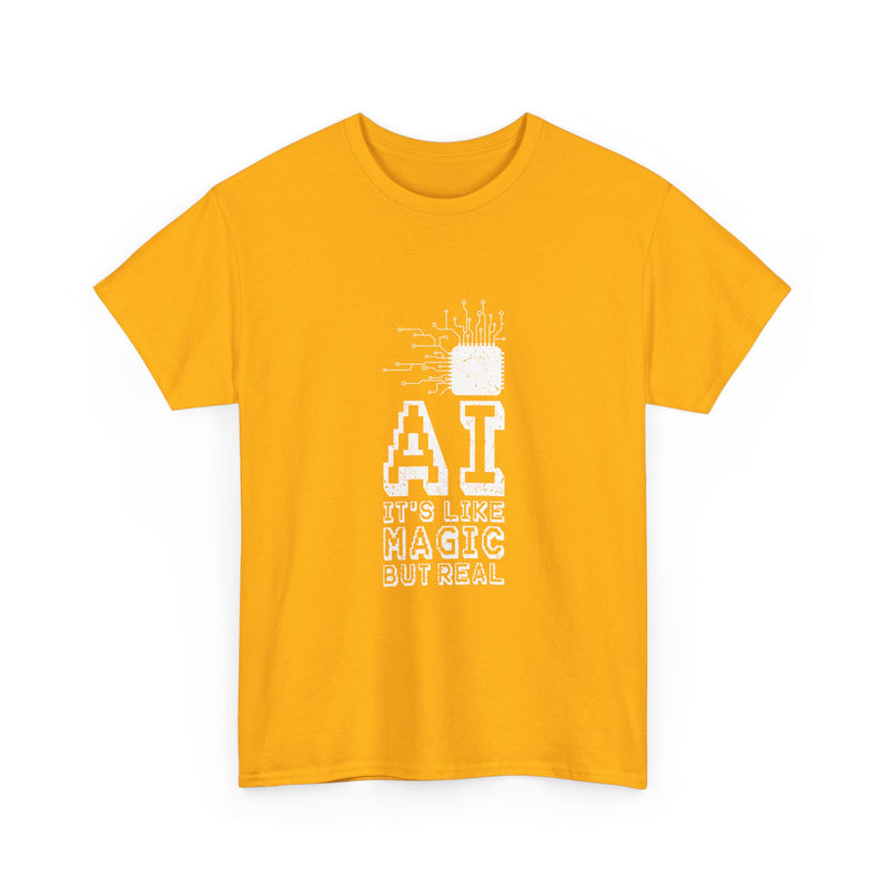 AI Magic T-Shirt, Circuit Tech Tee, Geek T-Shirt, Nerd Shirt, Futuristic Design, Innovation Gift, Science Apparel, Tech Humor Shirt