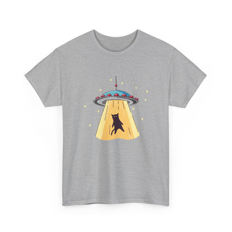 Cat Ufo Abduction - Ufo Shirt - Regular Unisex Crewneck T-Shirt