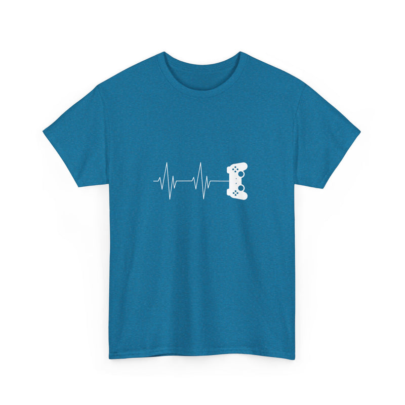 Heartbeat Video Game Controller T-Shirt, Gamer Shirt, Geek T-Shirt, Nerd Shirt, Video Game Lover Gift, Gaming Pulse Tee, Fun Gamer Apparel