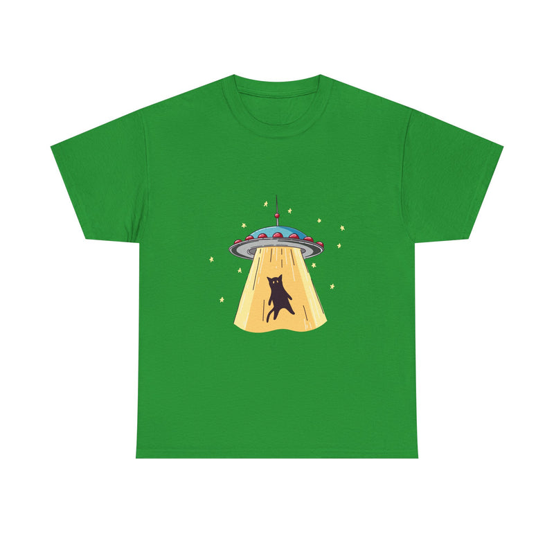 Alien Abduction Cat T-Shirt, UFO Shirt, Space Tee, Sci-Fi Humor Gift, Geek T-Shirt, Nerd Shirt, Funny Cat Art, Outer Space Design Apparel