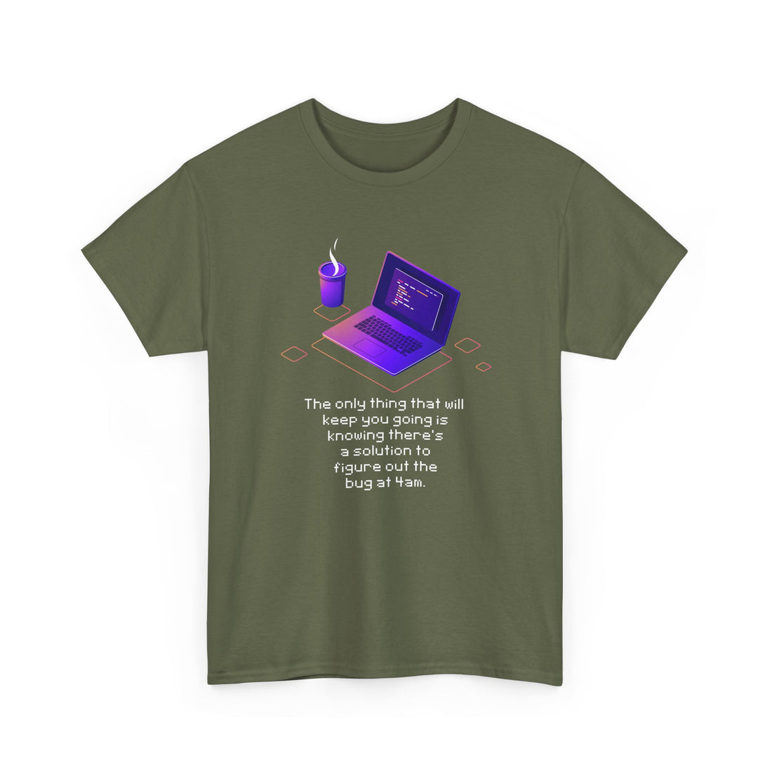 Figure Out The Bug At 4am - Regular Unisex Crewneck T-Shirt