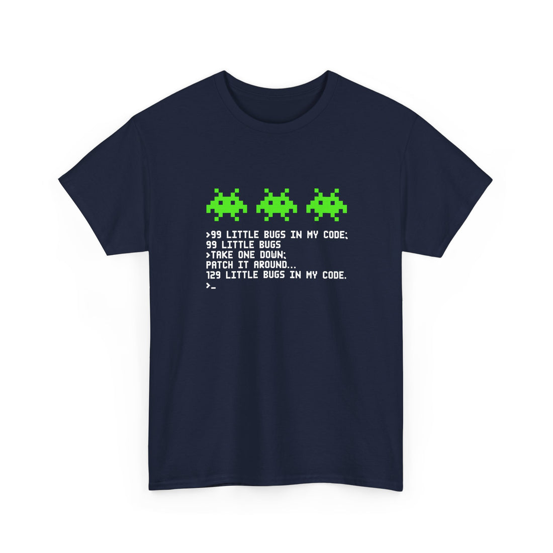 99 Little Bugs In My Code - Nerd Shirt - IT Shirt - Regular Unisex Crewneck T-Shirt