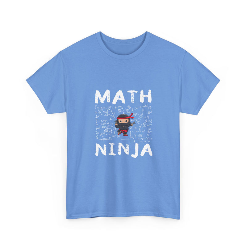 Math Ninja T-Shirt, Geek T-Shirt, Nerd Shirt, Funny Math Tee, Geeky Gift, Math Lover Shirt, Cool Ninja Art, STEM Humor Apparel