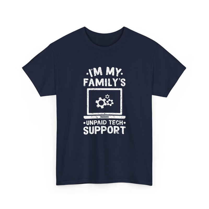 I'm My Family's Unpaid Tech Support - Regular Unisex Crewneck T-Shirt