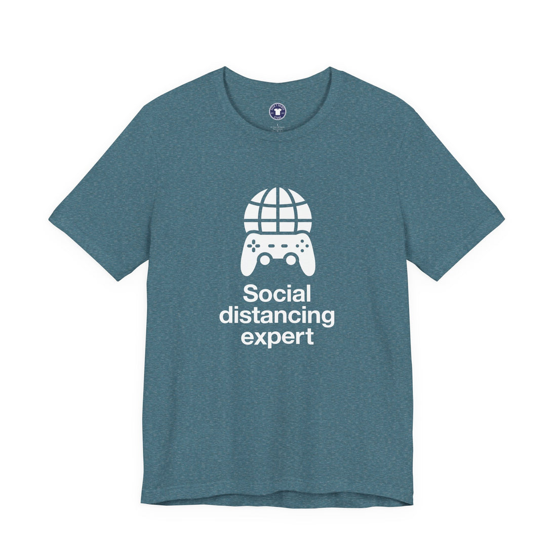 Social Distancing Expert - Premium Unisex Crewneck T-Shirt