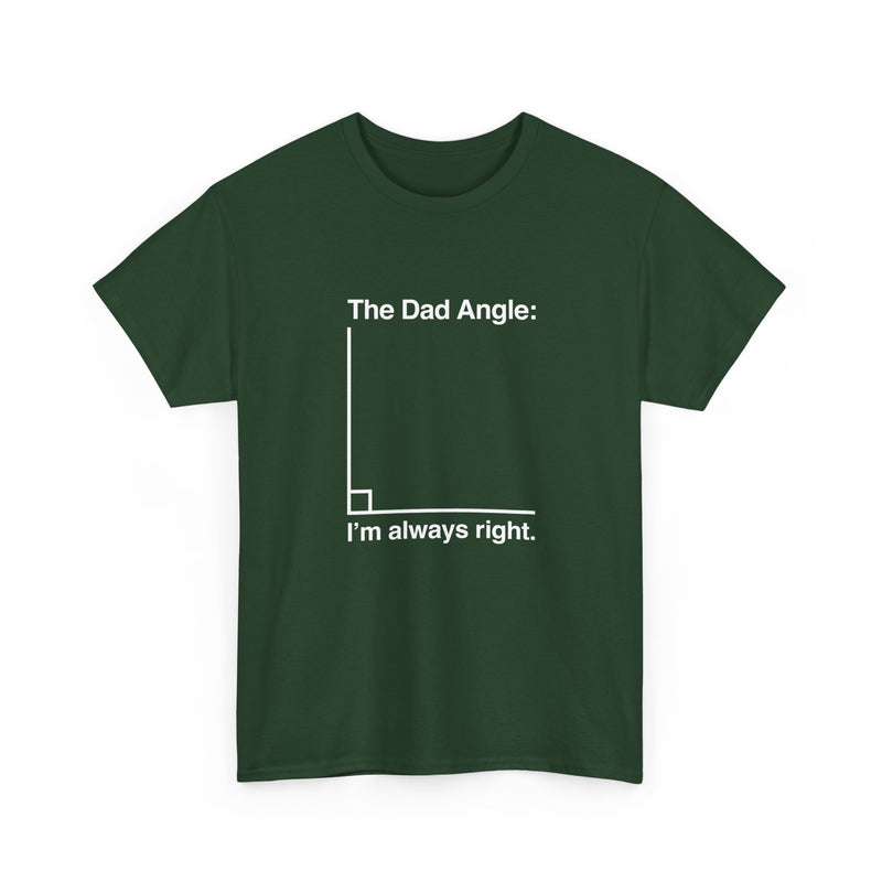 The Dad Angle Math Shirt - Geeky Father's Day Shirt -  Unisex Regular Crewneck T-Shirt