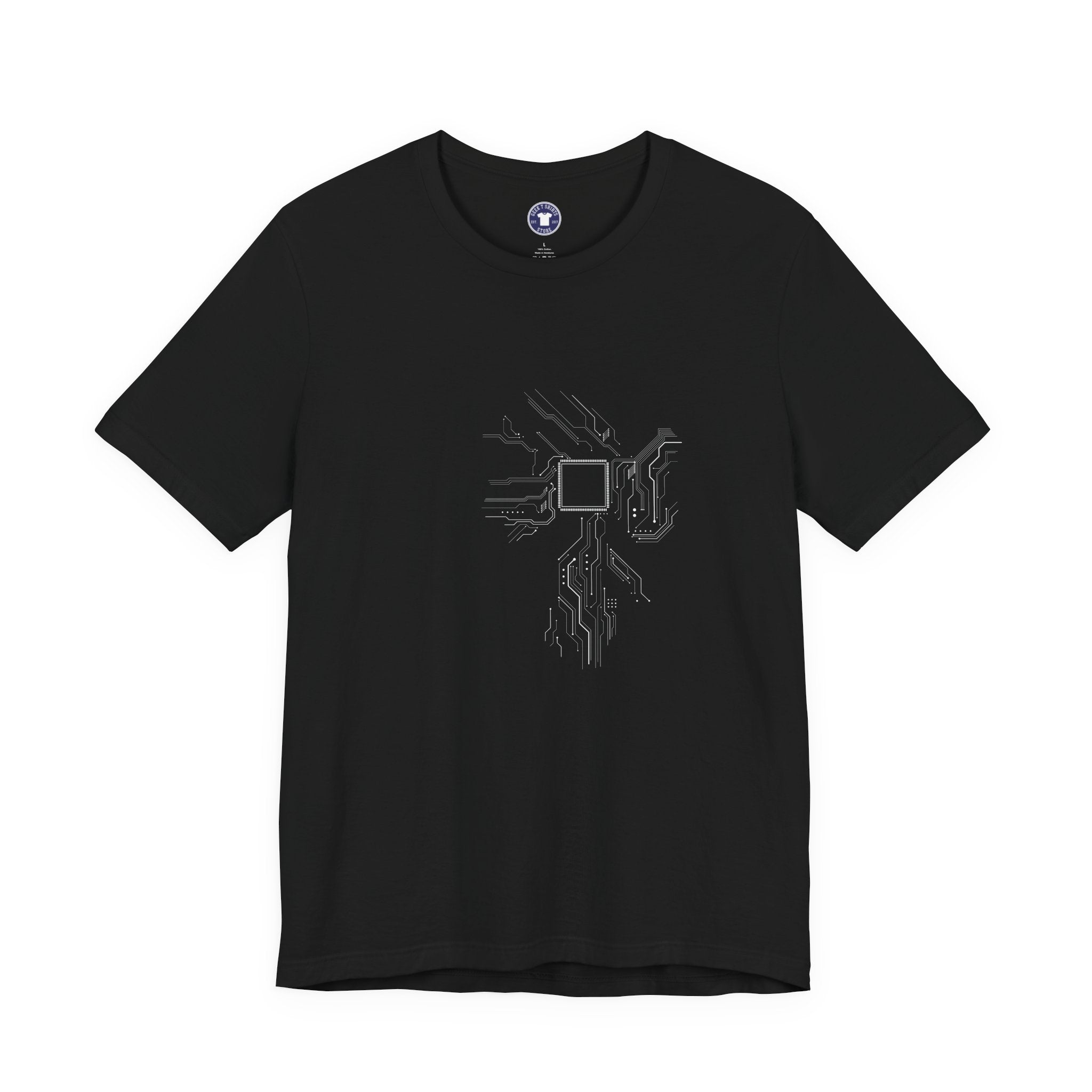 Cpu Heart Chipset Board - Geek Coding T-Shirt - Premium Unisex Crewneck T-Shirt