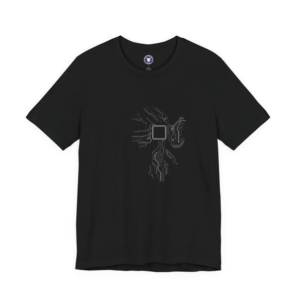 Cpu Heart Chipset Board - Geek Coding T-Shirt - Premium Unisex Crewneck T-Shirt