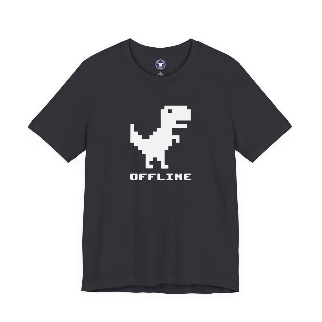 Offline - Pixelated Dinosaur Error Message - Premium Unisex Crewneck T-Shirt