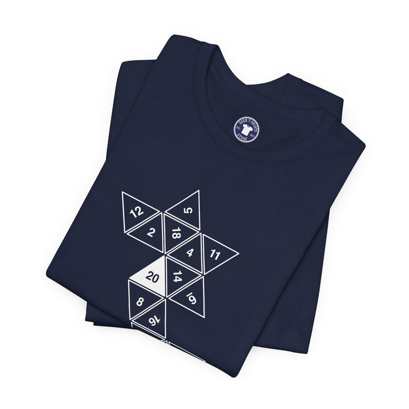 20 Sided Roll Playing Die - Premium Unisex Crewneck T-Shirt