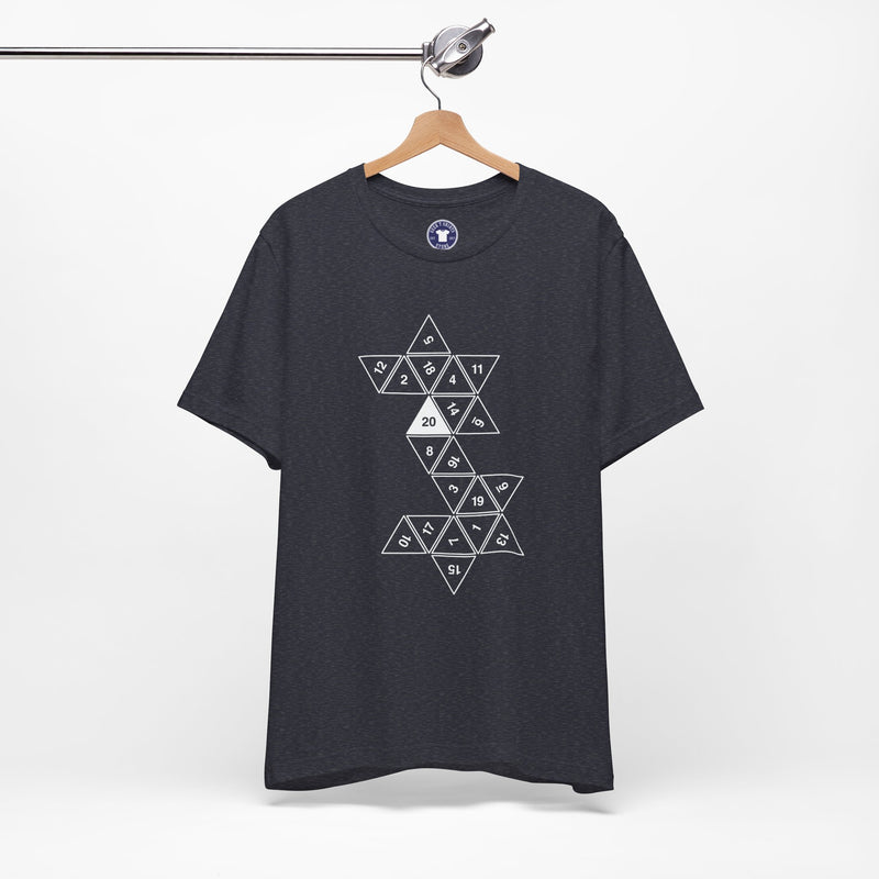 20 Sided Roll Playing Die - Premium Unisex Crewneck T-Shirt