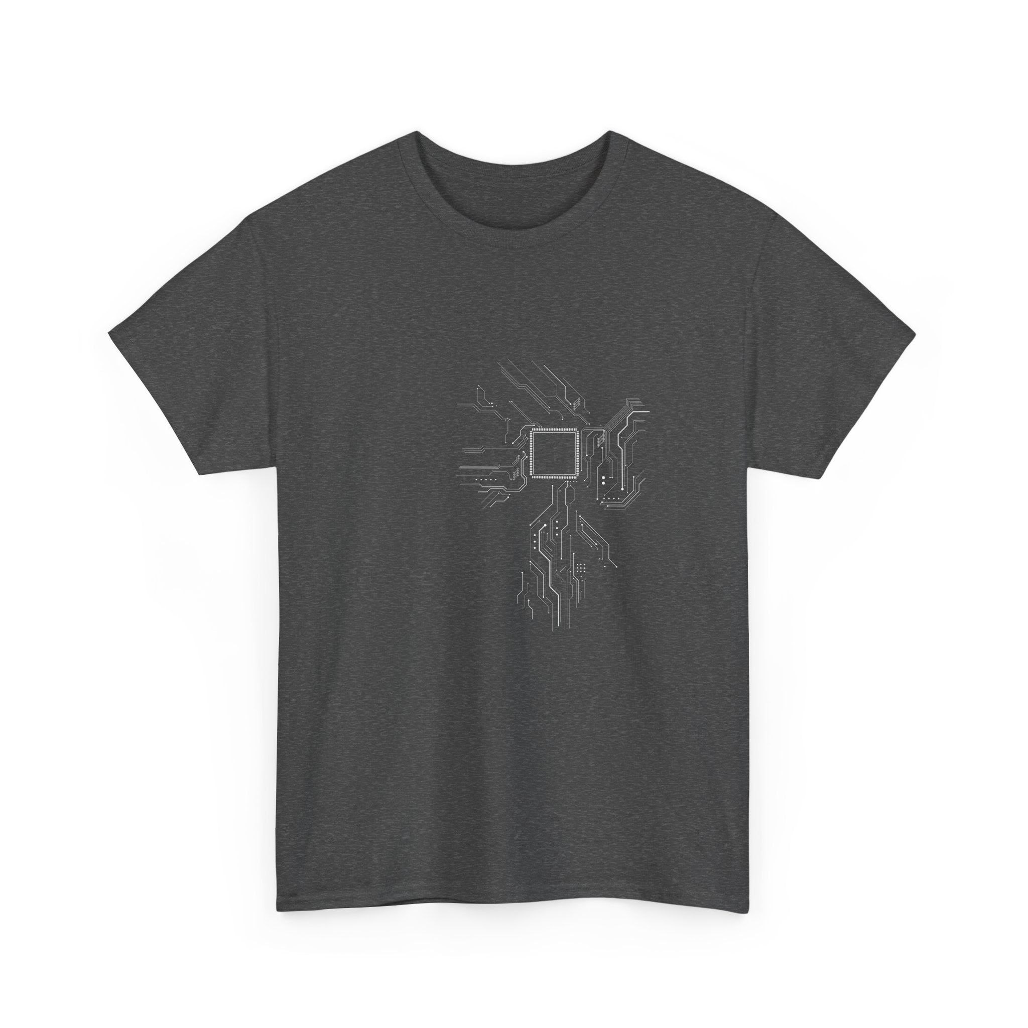 Cpu Heart Chipset Board - Geek Coding T-Shirt -  Unisex Crewneck T-Shirt
