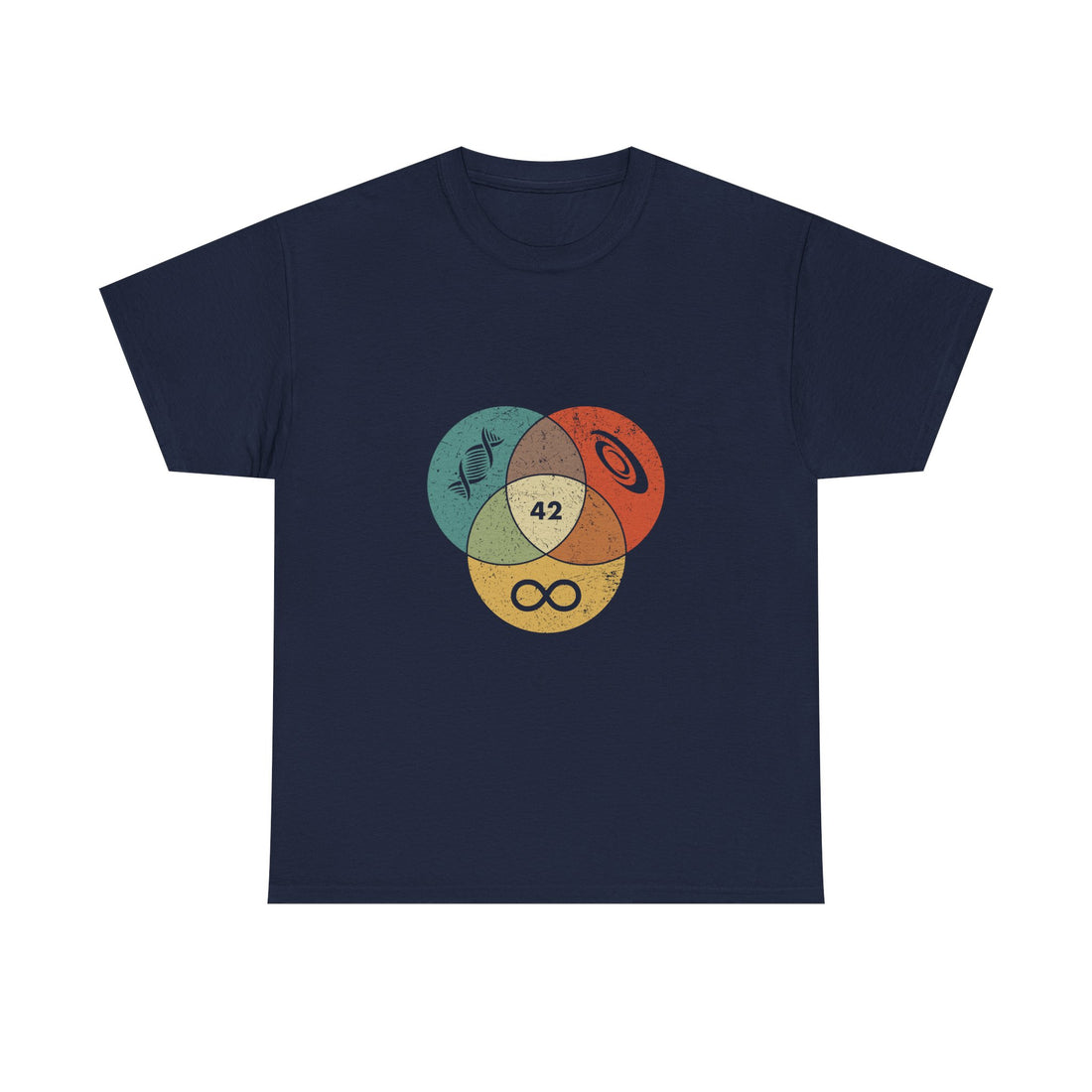 42 T-Shirt Hitchhikers Guide to the Galaxy Shirt Science Infinity DNA Galaxy Tee Geek Humor Gift Sci-fi Nerd Present Top