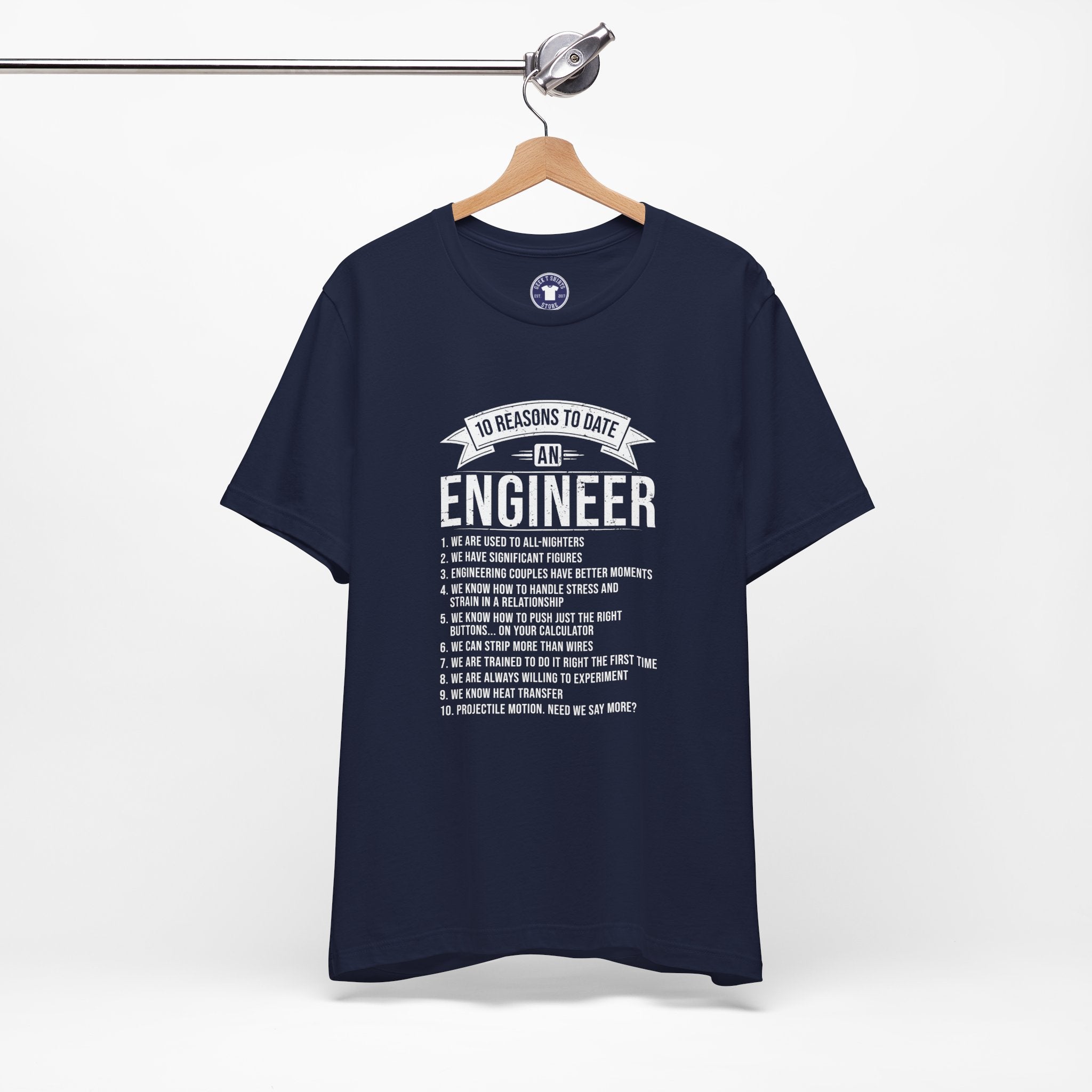 10 Reasons To Date An Engineer Funny Engineering - Premium Unisex Crewneck T-Shirt