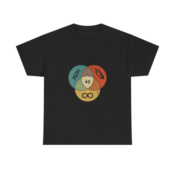 42 T-Shirt Hitchhikers Guide to the Galaxy Shirt Science Infinity DNA Galaxy Tee Geek Humor Gift Sci-fi Nerd Present Top