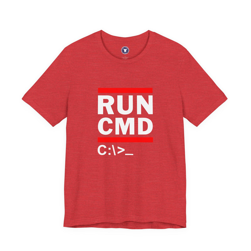 Run CMD C - IT Shirt - Funny Coder Shirt - MS-Dos - Premium Unisex Crewneck T-shirt