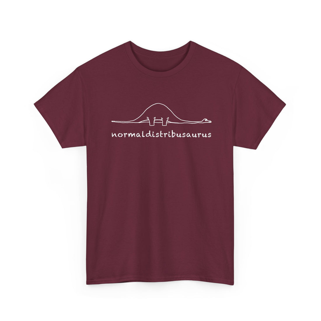 Math Statistics - Normaldistribusaurus - Regular Unisex Crewneck T-Shirt