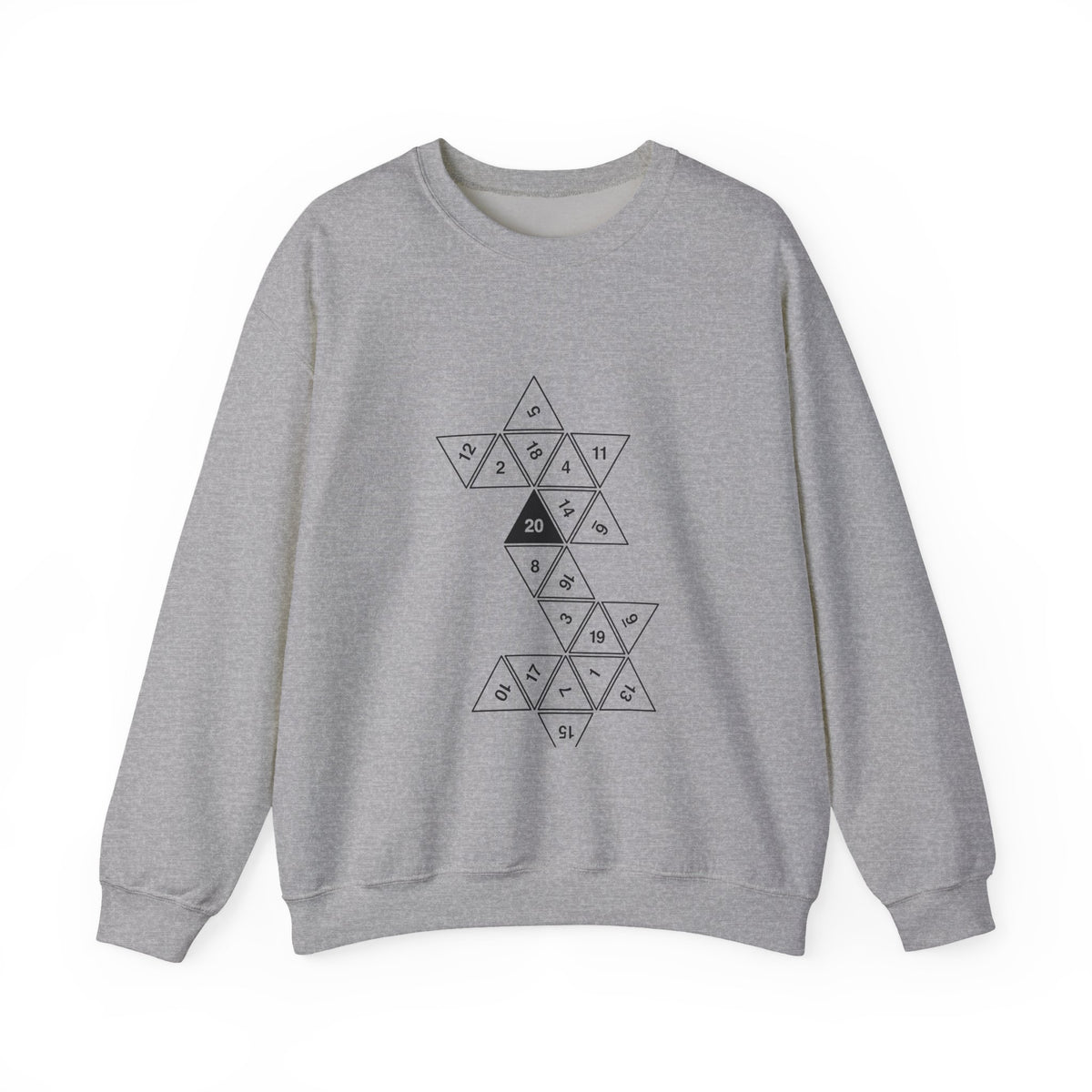20 Sided Die Sweatshirt