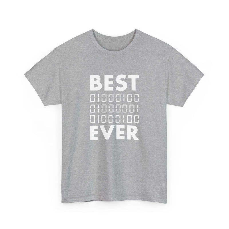 Best Dad Ever In Binary Code -  Unisex Regular Crewneck T-Shirt